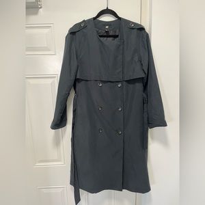 H&M trench no collar black
